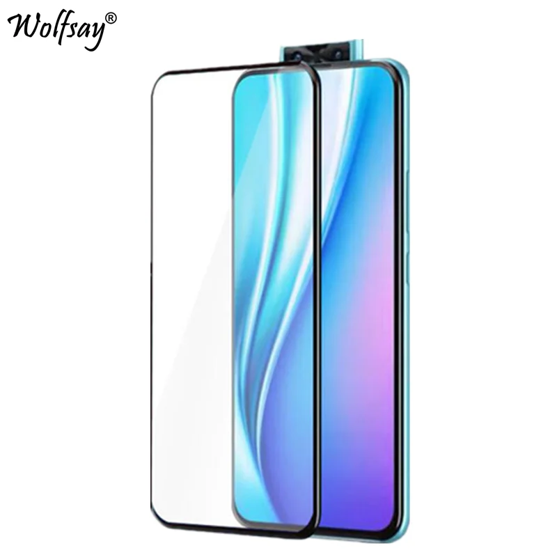 Vidrio templado de cobertura completa para Vivo V17 Pro, Protector de pantalla para Vivo V17 Pro, HD, con pegamento completo-0