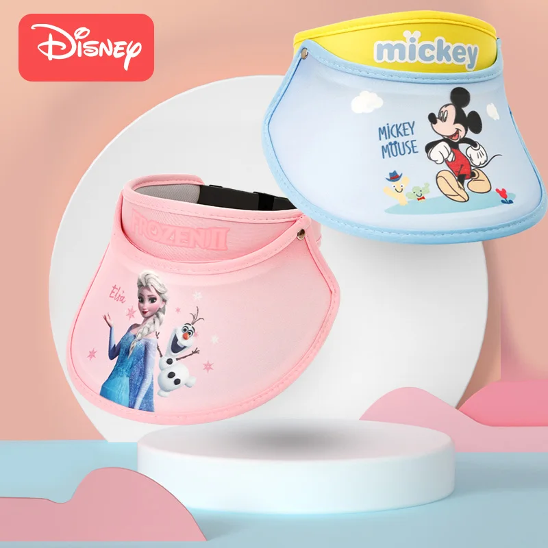 

Disney Cartoon Character Empty Top Hats Adjustable Big Brim Lotus Leaf Sun New Summer Sun Hat for Children 4 To 12 Years Old Kid