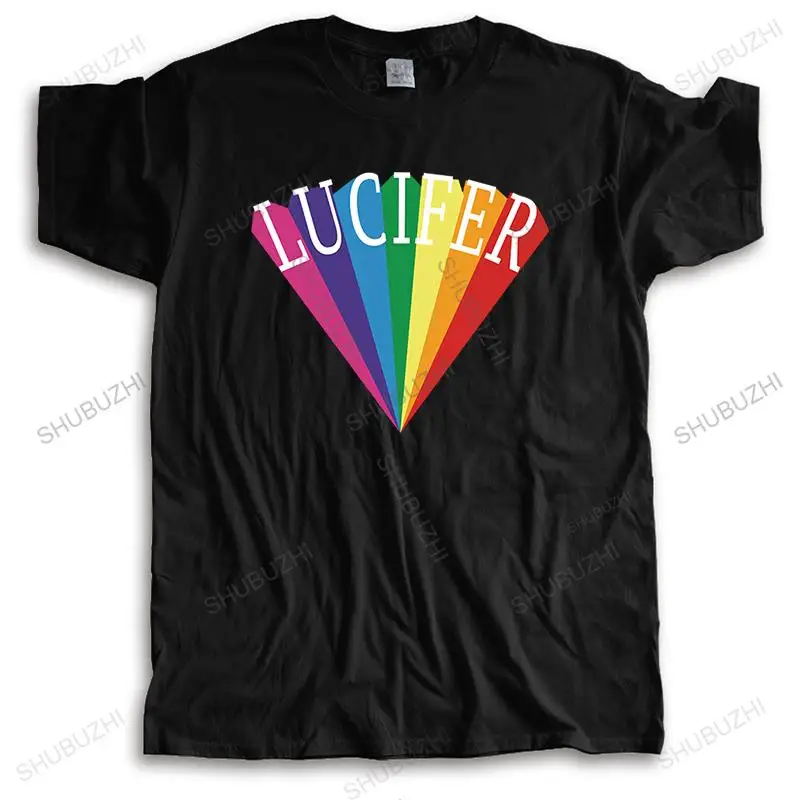 

new fashion High Quality t-shirt men crew neck tees LUCIFER RISING Shubuzhi Cotton summer Short Sleeve T shirt Drop Shipping