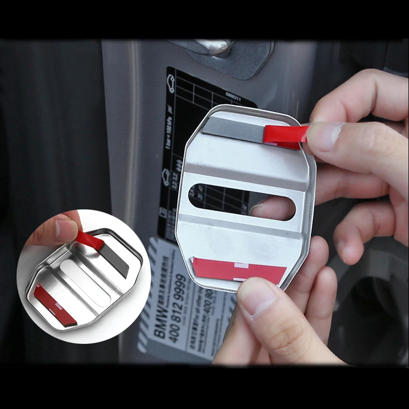 4 шт. стайлинга автомобилей крышка замка двери автомобиля Кепки защитный пульт