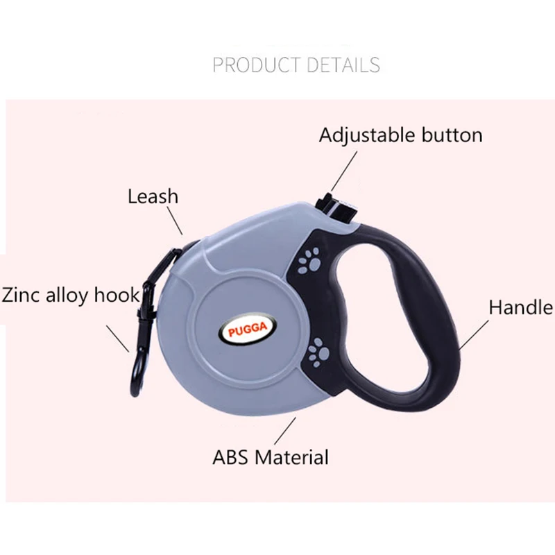 Автоматический гибкий поводок для домашних животных выдвижной прочный прогулок