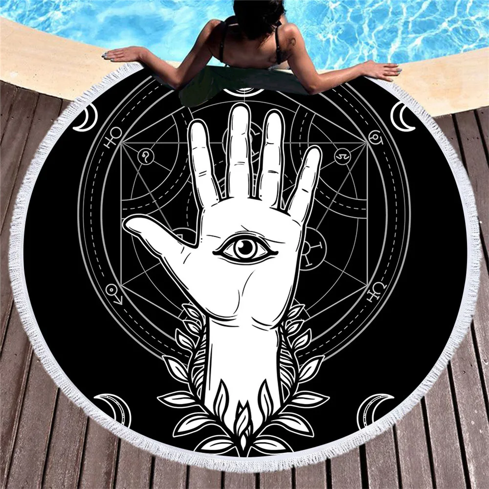 Новинка подарок этнический узор Будды рук глаз большой Йога йоги серфинг сауна