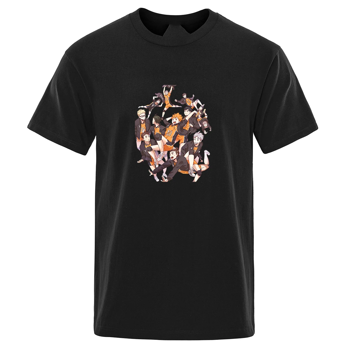 

Cartoon Haikyuu Print T Shirts Summer Volleyball Short Sleeve Hip Hop Fashion T-Shirt Harajuku Men T-Shirt Streetwear
