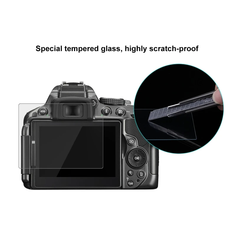 PULUZ For Nikon D5300 Tempered Glass Film 2.5D 9H Camera LCD Screen Protector |