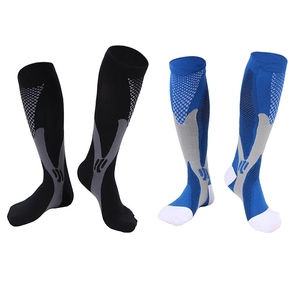 

1 Pair Compression Socks Men Women Sports Cycling Running Football Elastic Stockings Cramp Injury Prevention