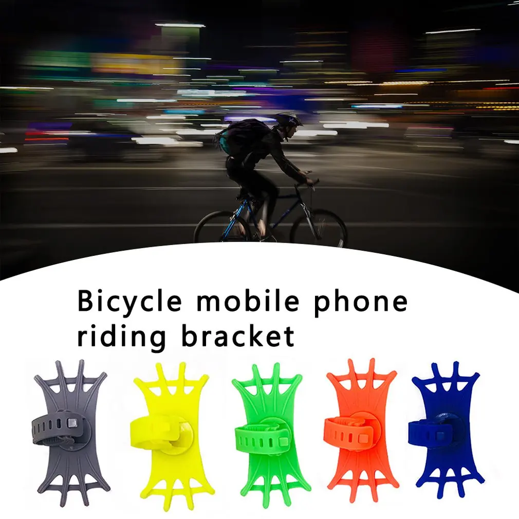 universal bicycle mobile phone holder silicone motorcycle bike handlebar stand mount bracket mount phone holder for phone free global shipping