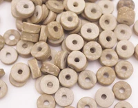 100 pcs 8mm natural coconut rondelle beads crafts jewelry making diy