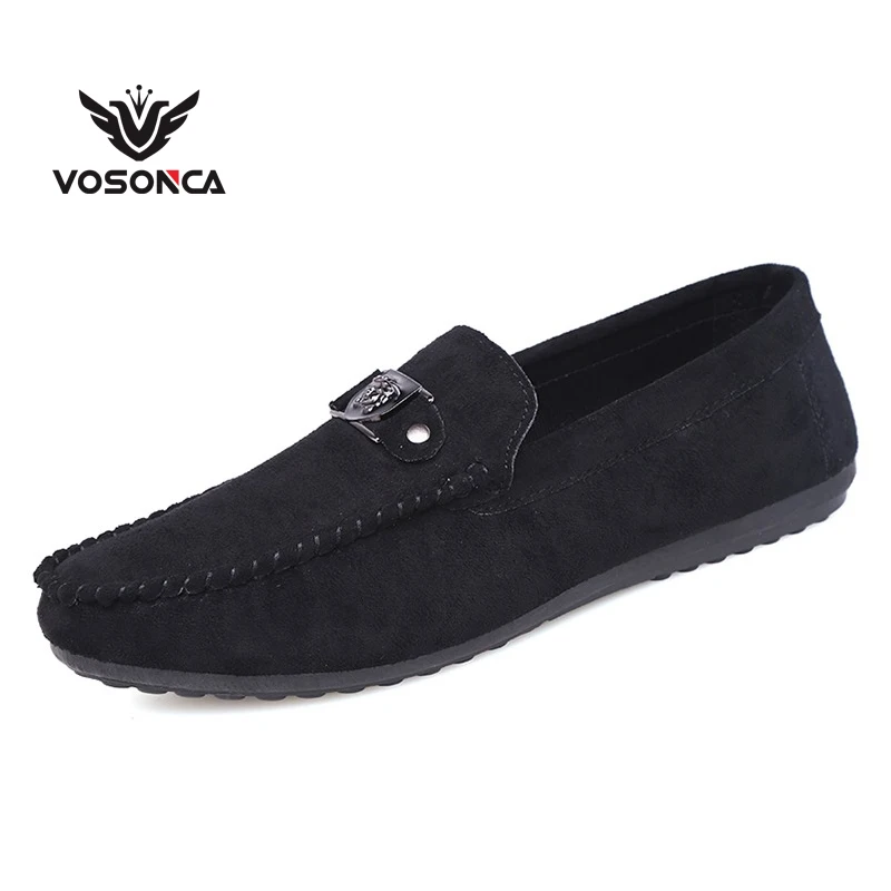 Vosonca Men Shoes Fashion Loafers High Quality Leather Casual Brand Flats Breathable Driving | Обувь