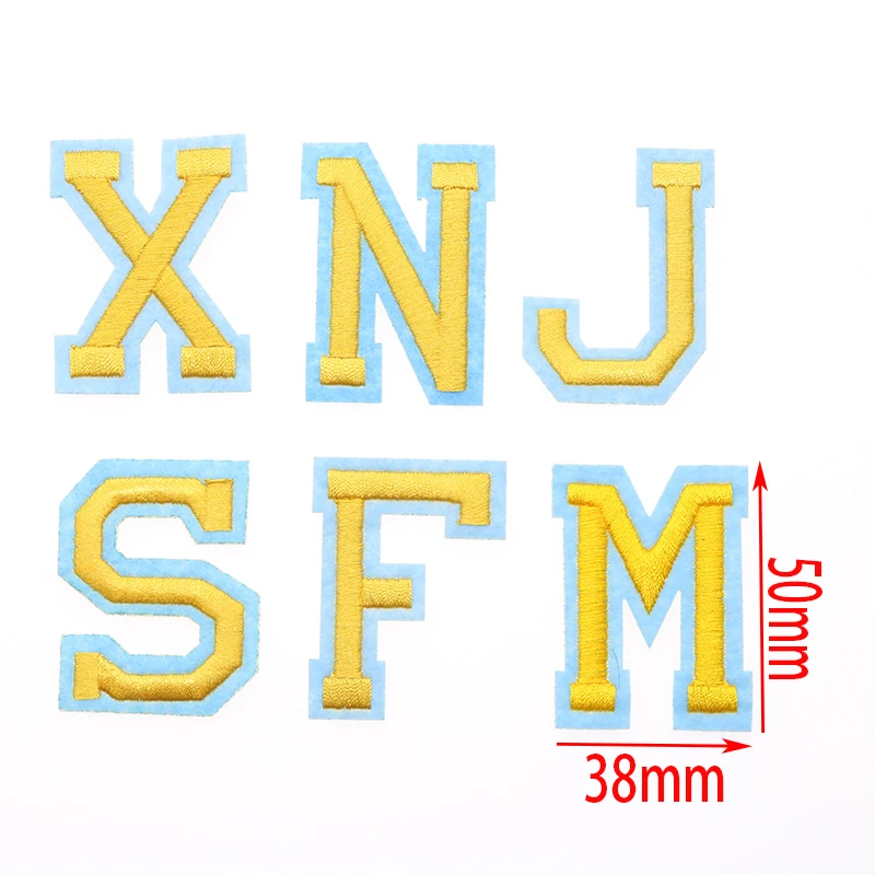 Клей с вышитыми полосками 26 букв английского алфавита модные гладильная патч