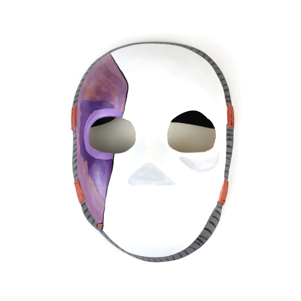 Mask Салли уход за кожей лица Косплэй реквизит Салли маскарадные латексные маски и парики Короткие Голубые синтетический термостойкий парик волос хвосты на зажимах парики - Цвет: Mask