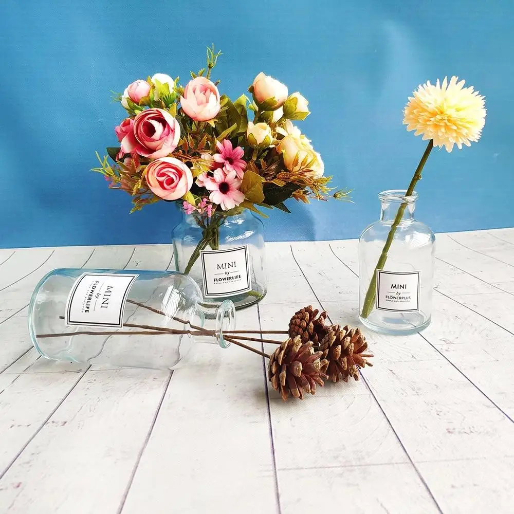 

Nordic Style Desktop Vase Home Decoration European Design Glass Vase Art Living Room Study Office Countertop Jewelry Ornaments