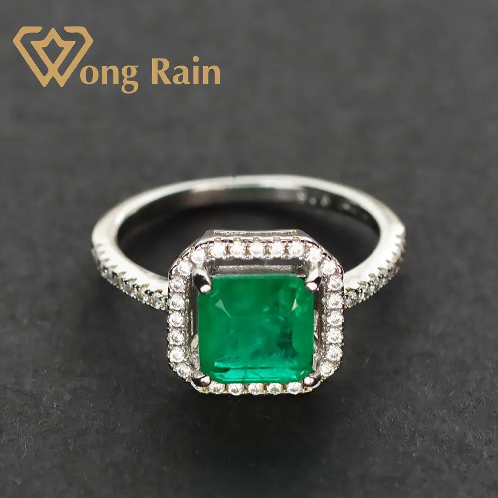 Обручальное кольцо Wong Rain Винтажное из 100% стерлингового серебра 925 пробы с