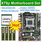 Материнская плата JINGSHA, процессор Xeon E5 2650LV2, 10 ядер, 20 потоков, 4x8 ГБ = 32 ГБ ОЗУ DDR3, 1600 МГц