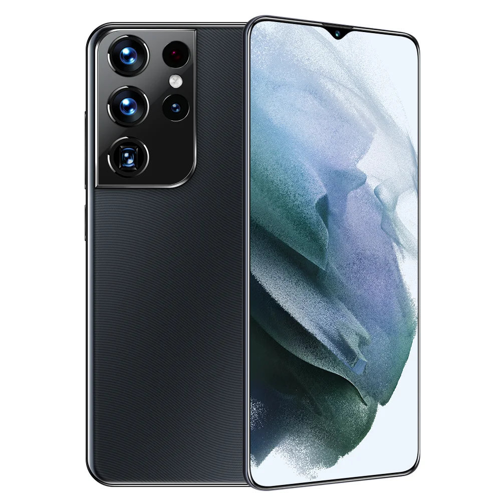 

S21+ Ultra 6.7 Inch 8GB RAM 256GB ROM 6800mAh Andriod 11 Deca Core Cell Phone Face Fingerprint ID 32+50MP Mobile Smart Phone