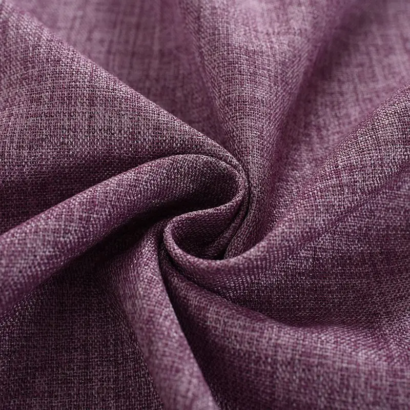 Purple Cloth Льняные плотные шторы, Затемненные для гостиной, темно-синие однотонные занавески для окна, спальни, драпировка, ткань, на заказ, X591#30 - Цвет: Purple Cloth