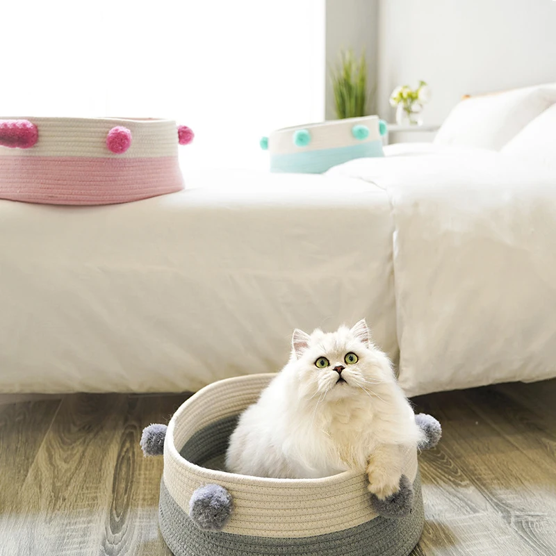 Кровать для домашних животных корзина дом кошек товары аксессуары lit pour chat legowisko