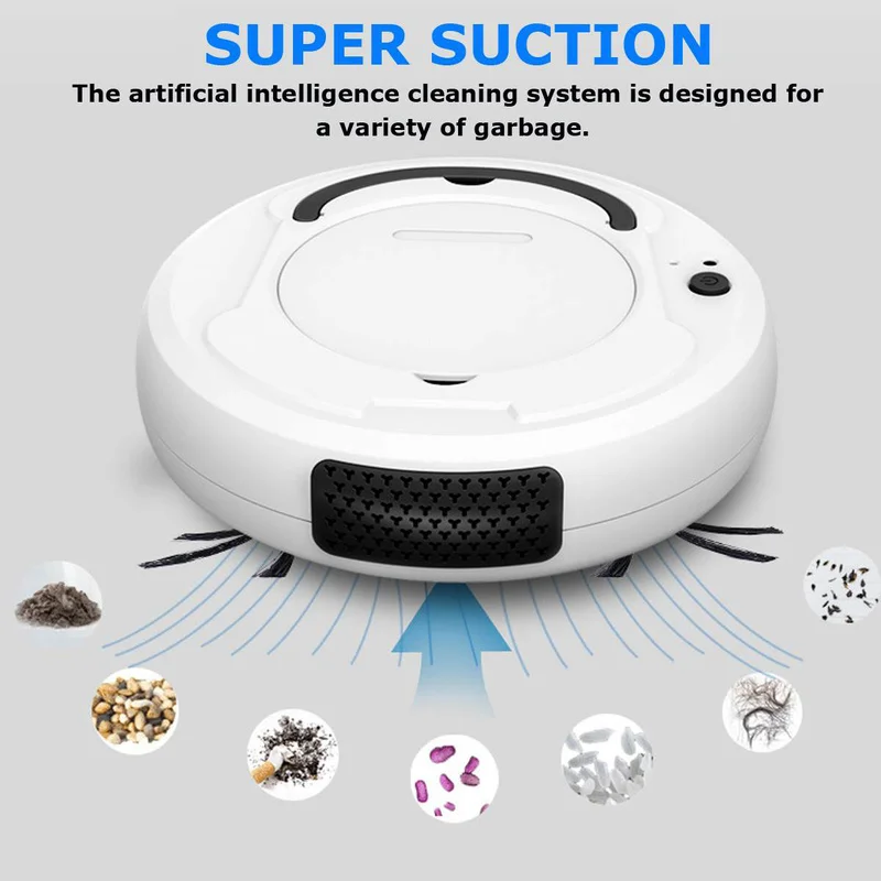 3-In-1 Automatic Robot Smart Wireless Sweeping Vacuum Cleaner Dry Wet Cleaning Machine Charging Intelligent | Дом и сад