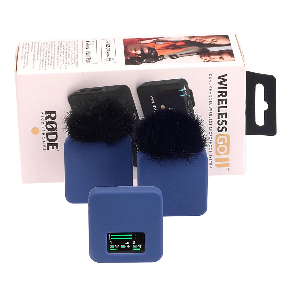 3 шт./компл. Мягкий силиконовый чехол для микрофона RODE Wireless Go II/RODE GO 2 аксессуары