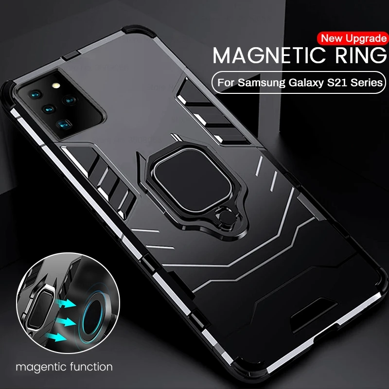 Mmagnetic Matel подставка кольцо бронированный противоударный чехол для Samsung Galaxy S21 Ультра чехол для Galaxy s21ultra Coque для Galaxy S21 Plus
