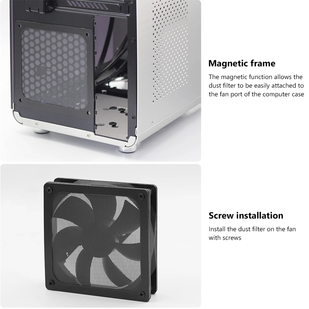 Магнитный чехол-вентилятор для ПК защита от пыли сетка фильтра 8x8 12x12 14x14 см |