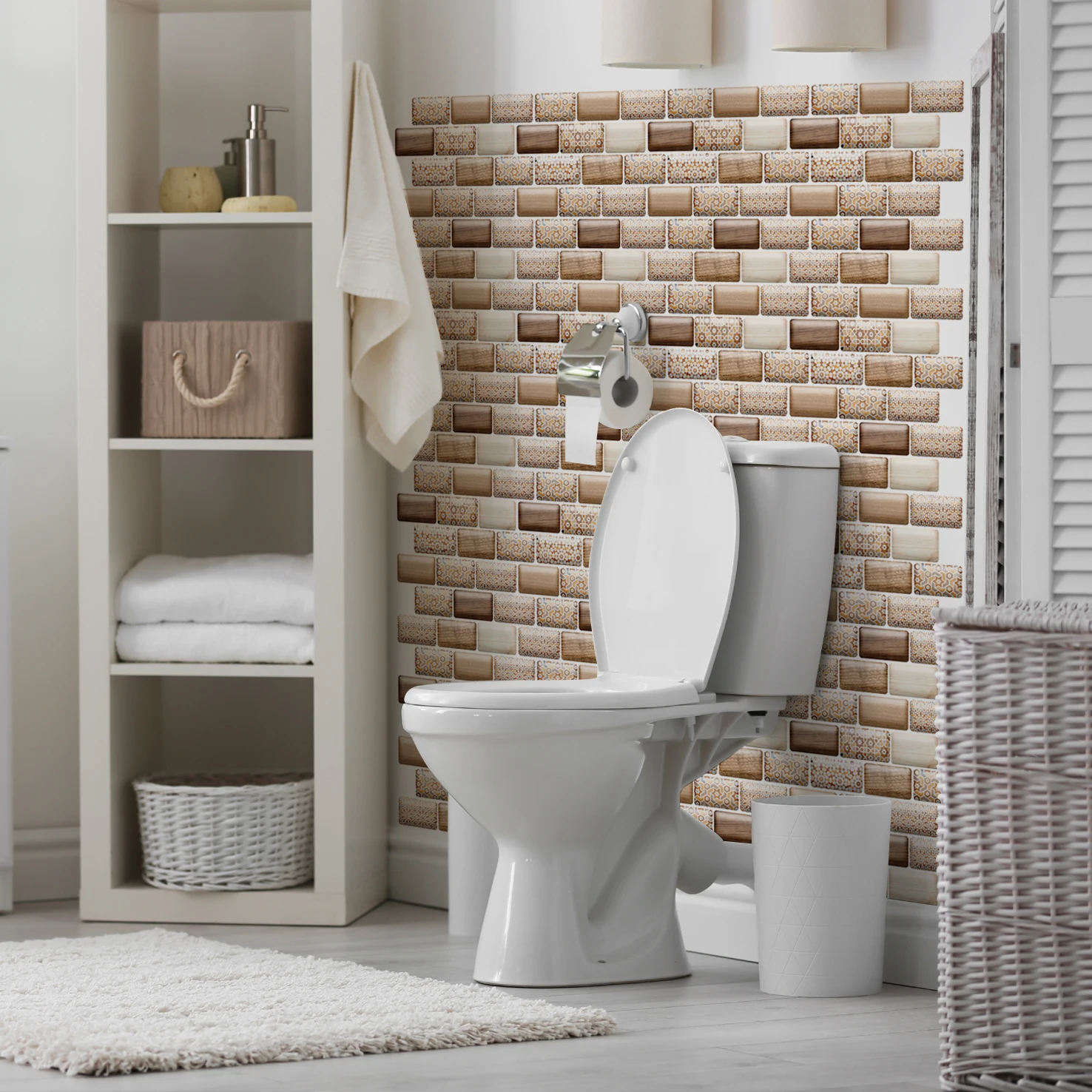 3D обои сделай сам самоклеящиеся водонепроницаемые жиростойкие наклейки из ПВХ с