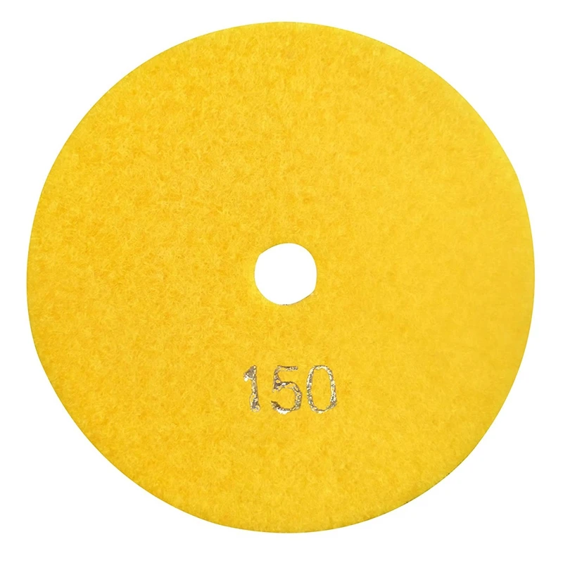

7Pcs Diamond Polishing Pads 5 Inch Wet Polishing Pads Grinding Disc Set Granite Stone Concrete Marble