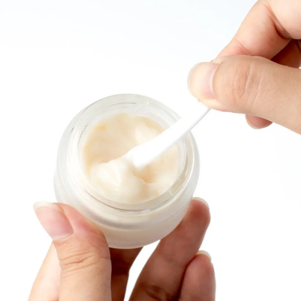 

10Pcs Cosmetics Jars Eye Cream Dispenser Makeup Storage Containers (White)