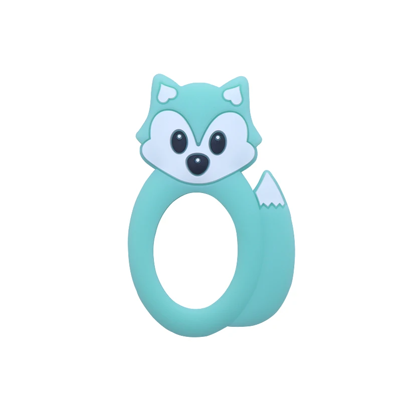 YYY941-06 teether BOBO. BOX, 1 шт., силиконовый Прорезыватель для зубов в виде животных, силиконовая игрушка для прорезывания зубов, кулон, рождественские подарки для кормящих, силиконовые бусины, грызуны, детский Прорезыватель - Цвет: YYY941-06 teether