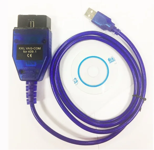 Диагностический сканер OBD2 с USB-кабелем для Audl Seat V0lkswagen Sk0da модели 409 1 дюйма Vag C0m vag