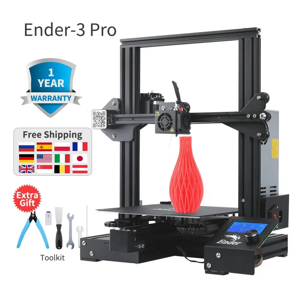 Ender-3 Pro 3D принтер набор Creality Модернизированный Cmagnet сборка пластины MeanWell питание