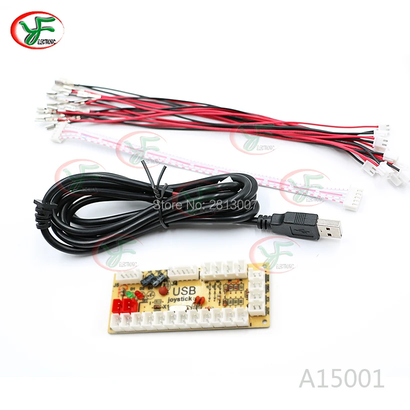 1 шт. Нулевая задержка игровой USB энкодер Джойстик контроллер с 5Pin Sanwa провода для MAME PC файтинг fit кнопки Sanwa
