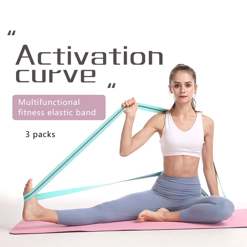 

Yoga Belts Pilates Yoga Assistant Training Resistance Bands Pull Rope Flexible Stretch for Women Indoor Workout Fitness Supplies