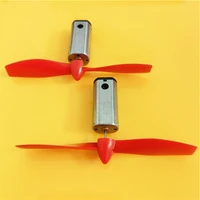 2setspack n50 3 7 4 2v 31000rpm micro dc motor with black red propeller cw ccw model airplane helicopter fans diy dropshipping