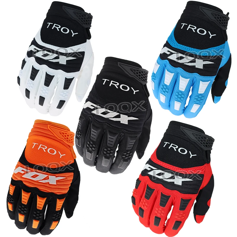 

Мотоциклетные Перчатки Troy Fox MX Pawtector, мужские гоночные перчатки для скутера, улицы, мотоцикла, горного велосипеда