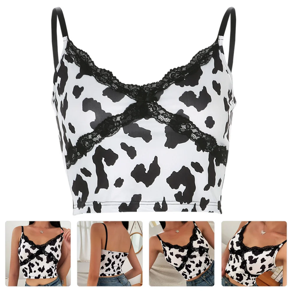 

1pc Vest V Neck Sexy Lace Vest Summer Short Camisole for Female