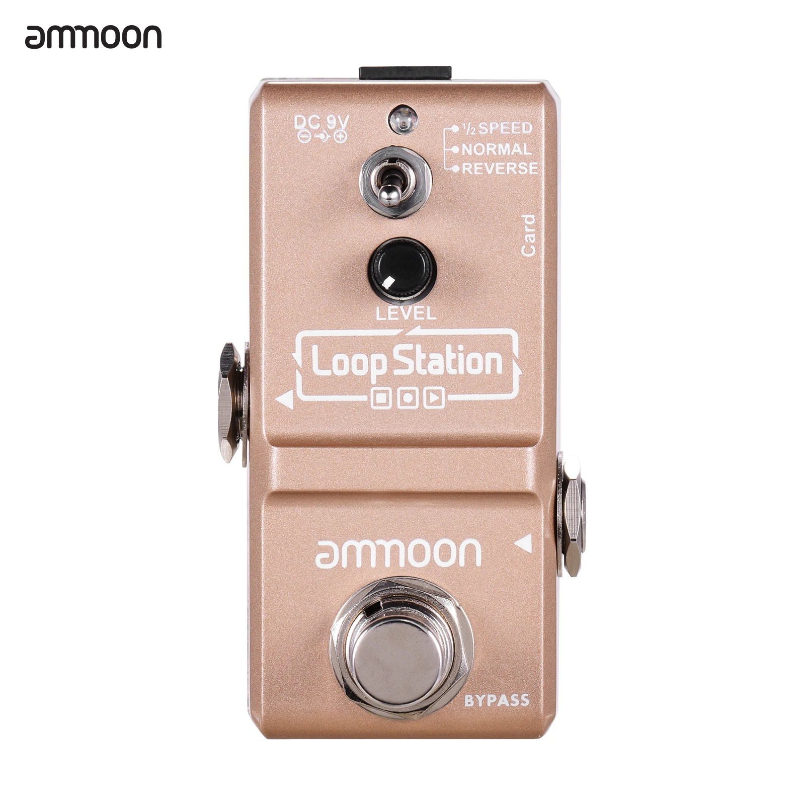 

Новый ammoon Loop Station мини гитарная педаль с эффектом Looper 10 минут время записи 3 режима работы настоящий обход полностью металлический корпус