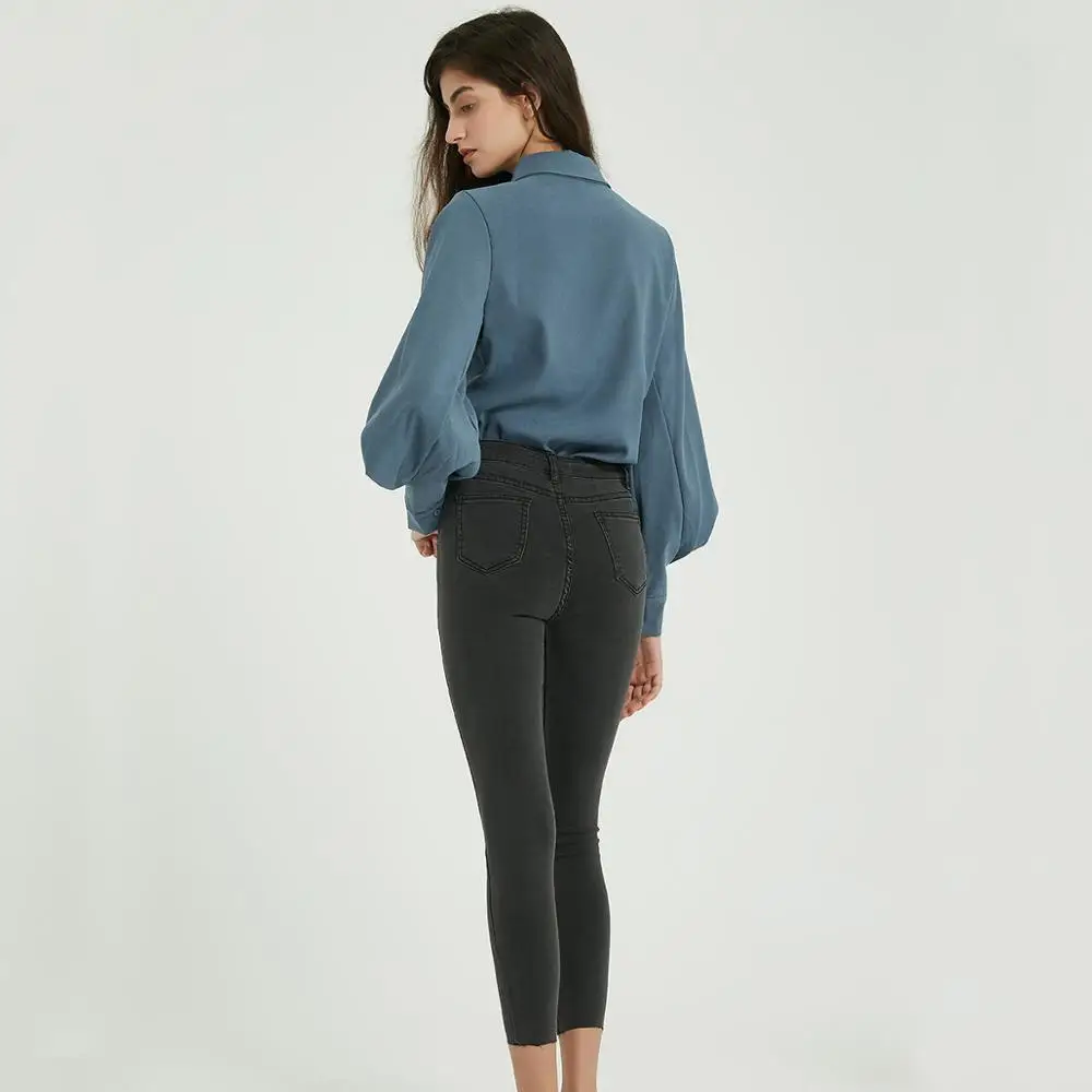 Wixra узкие джинсы-карандаш брюки с высокой талией до щиколотки растягивающиеся