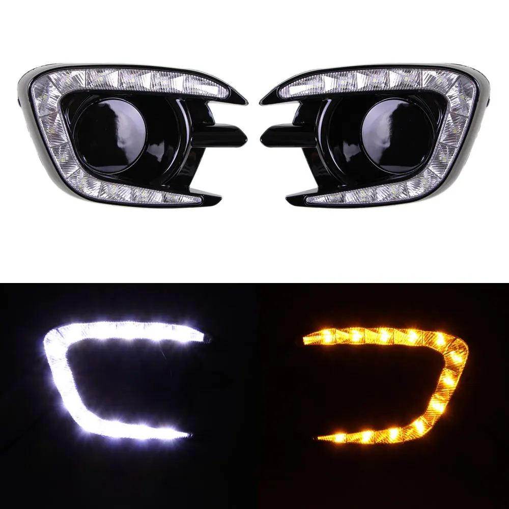 Дневные ходовые огни светильник LED DRL для Mitsubishi Pajero Montero Sport 2013 2014 2015 левой и правой