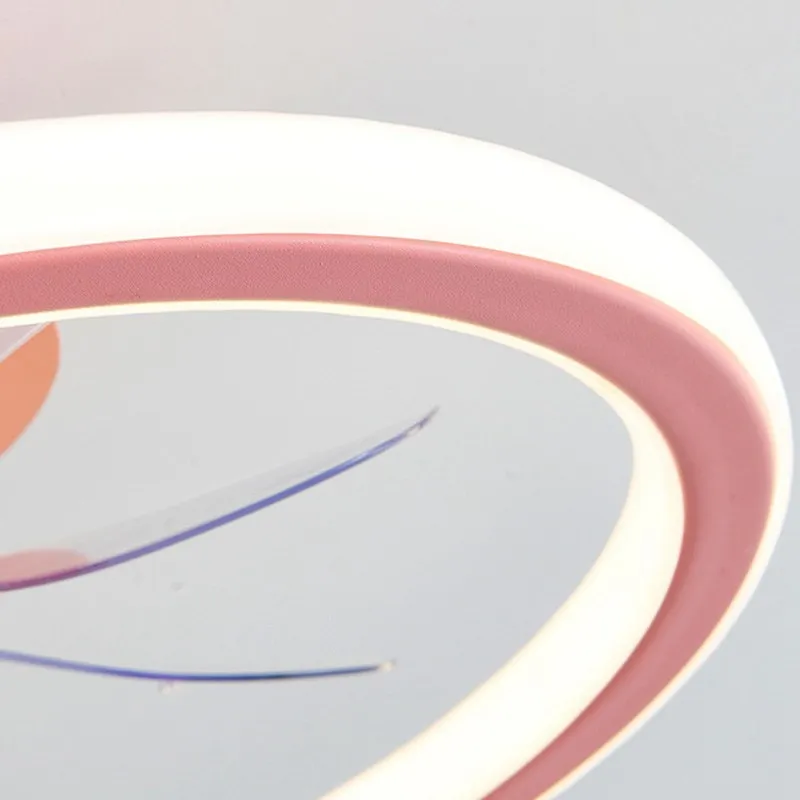 Современная светодиодная лампа для вентилятора в спальню креативный