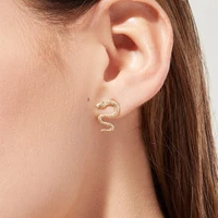 tiny stud earrings for women stud earrings dainty cz mini cute snake shaped simple exquisite and simple earrings as a gift