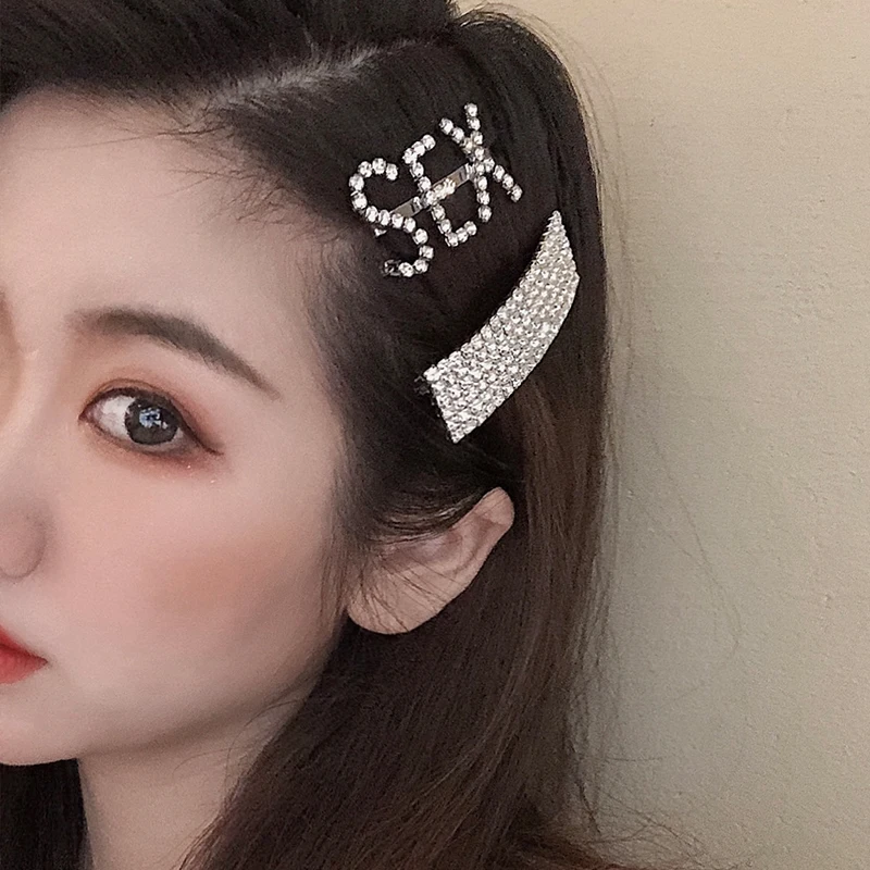 Светильник роскошные ювелирные изделия из чистого с буквами заколки клип в