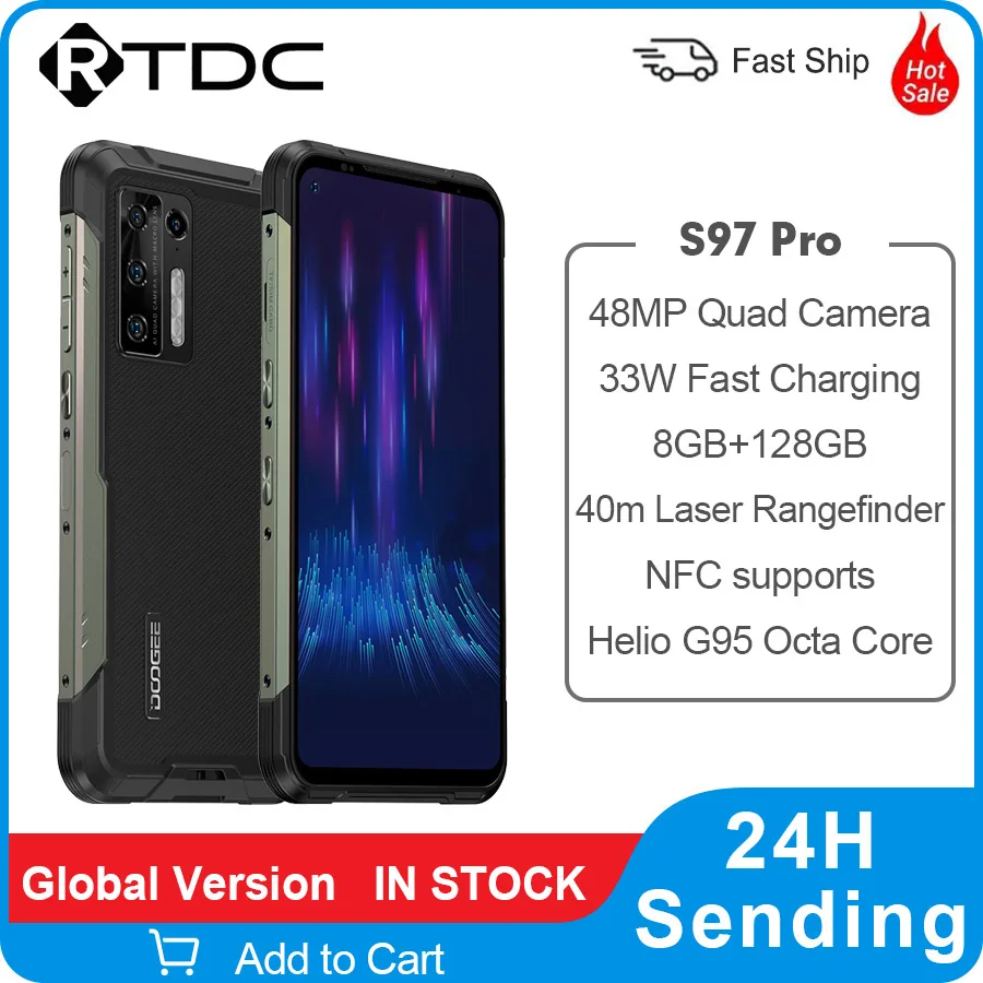 Смартфон DOOGEE S97 Pro 48 МП камера 20 инфракрасное ночное видение экран 6 22 дюйма