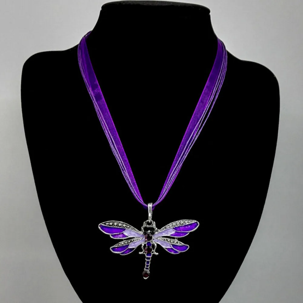 Новинка женское стильное креативное ожерелье в виде стрекозы цепочка на свитер с
