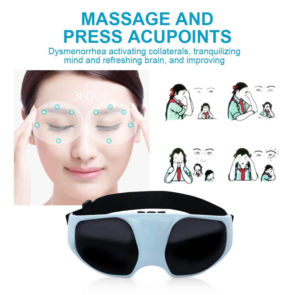 Массажер для глаз магниты акупунктурный массаж вибрация Уход за глазами