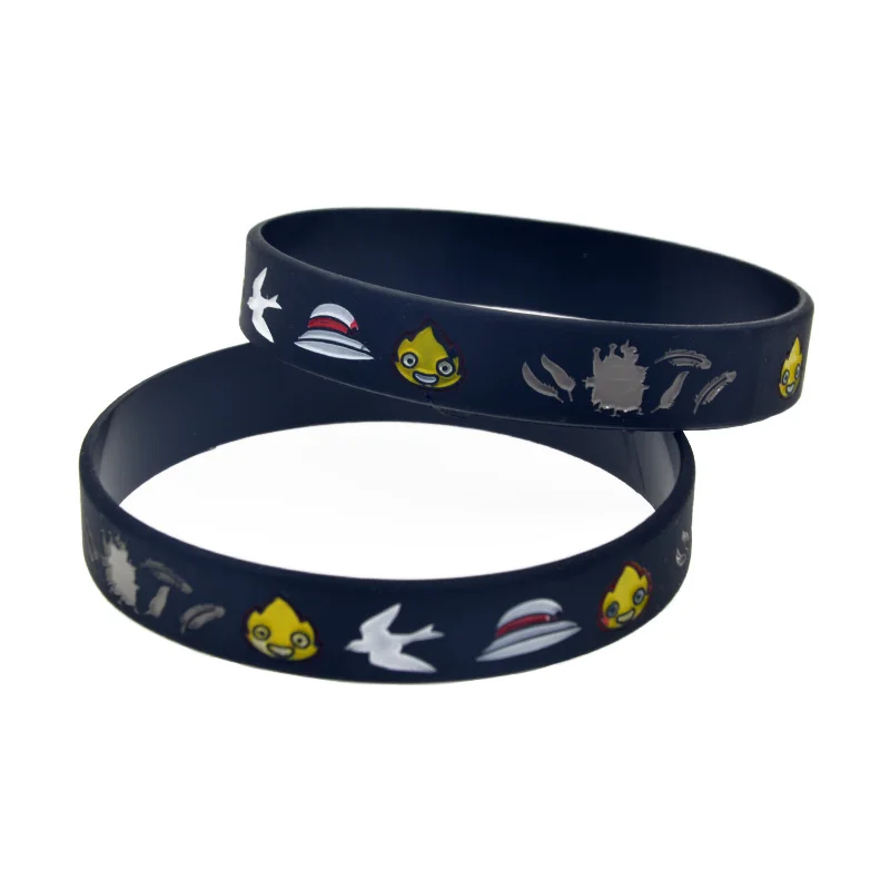 

1PC Japan Anime Silicone Bracelet Cartoon Gift Band Black