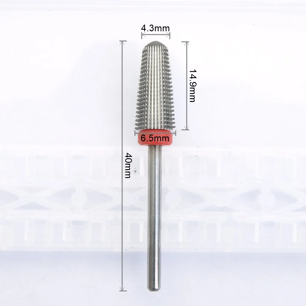 4 in 1 Round Tapered Safety Carbide Nail Drill Bits With Cut Drills Carbide Milling Cutter For Manicure Remove GelAccessories