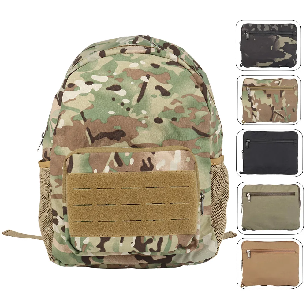 

500D Nylon Tactical Backpack With MOLLE System Creative Foldable Backpacks For Camping Hiking Trekking Fishing Hunting Bags