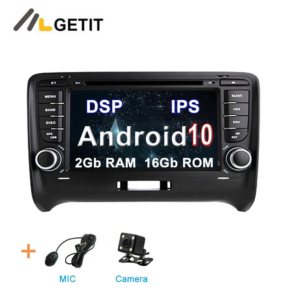 2G CAMERA DSP DSP ips Android 10 Автомобильный DVD стерео мультимедийный плеер радио gps для Audi TT MK2 8J 2006 2007 2008 2009 2010 2011 2012 - Цвет: 2G CAMERA DSP