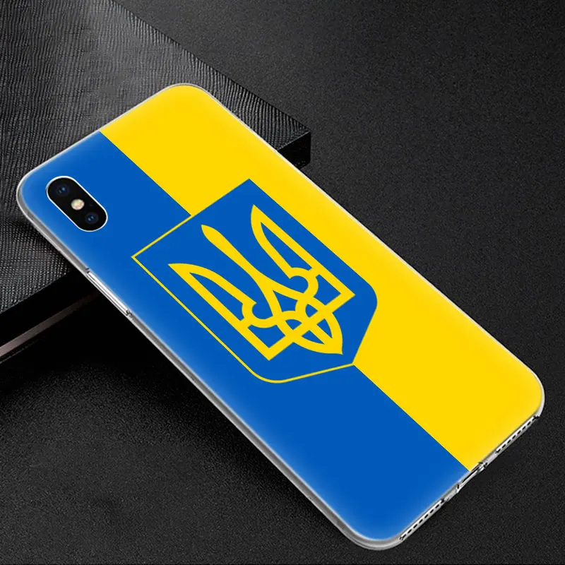 Горячий флаг Украины Мягкий силиконовый прозрачный чехол для Apple iPhone 11 Pro XS Max X XR 6