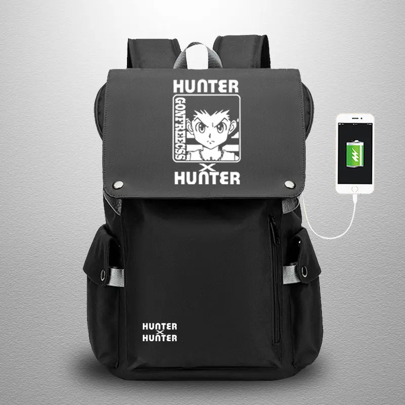 Аниме HUNTER×HUNTER GON FREECSS рюкзак Killua Zoldyck сумки Косплей Оксфорд Студент Школьный для